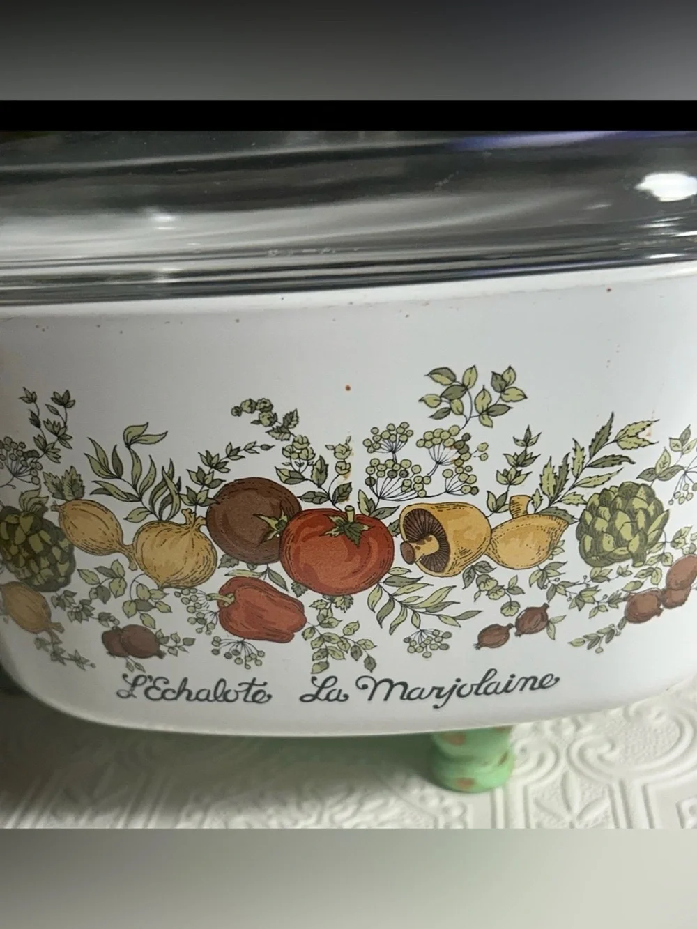 Corning Ware Spice of Life L’Echalote La Marjolaine A-3-B 3 Qt Casserole w/Lid